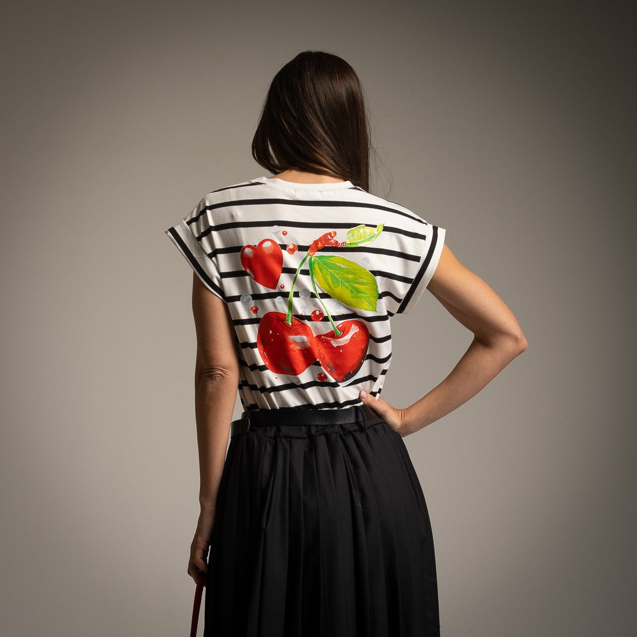 T-SHIRT CHERRY STRIPES