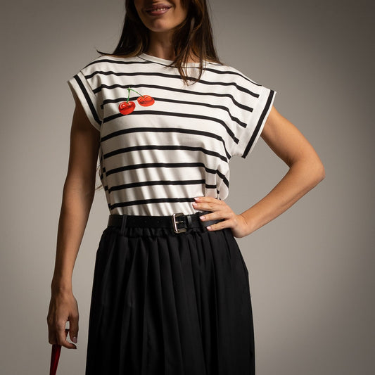 T-SHIRT CHERRY STRIPES