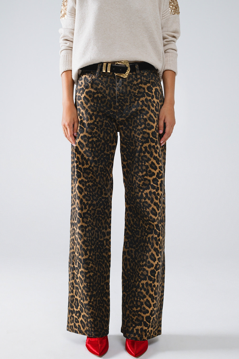 Calça Leopardo e Degradé